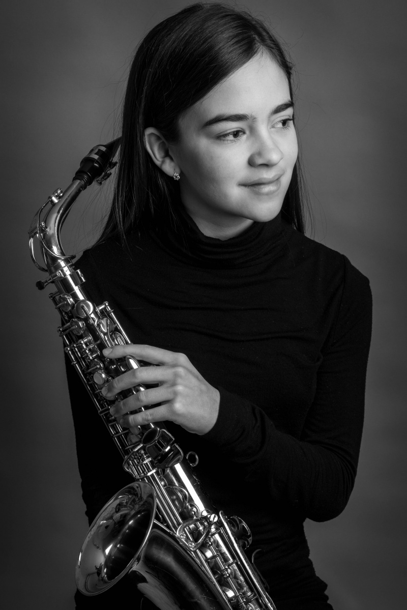 Panna the beautiful saxophone girl